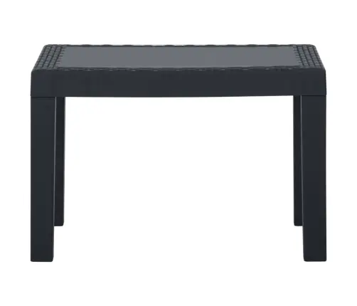 3-Osaline Aiamööbli Komplekt Patjadega, Plast, Hall