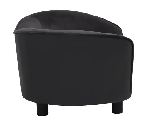 Suņu Dīvāns, Melns, 69X49X40 Cm, Plīšs, Mākslīgā Āda Vidaxl