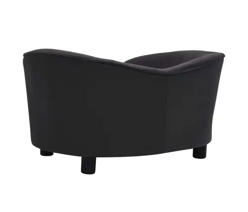 Suņu Dīvāns, Melns, 69X49X40 Cm, Plīšs, Mākslīgā Āda Vidaxl