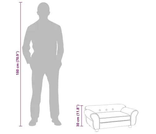 Dīvāns Suņiem, Krēmkrāsas, 72X45X30 Cm, Plīšs Vidaxl