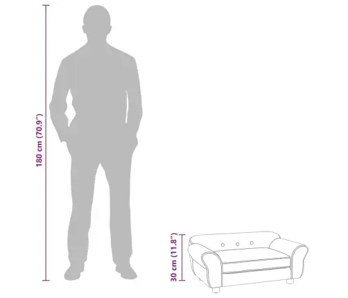 Dīvāns Suņiem, Tirkīzzils, 72X45X30 Cm, Plīšs Vidaxl