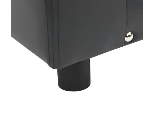 Suņu Dīvāns, Tumši Pelēks, 81X43X31 Cm, Plīšs, Mākslīgā Āda Vidaxl