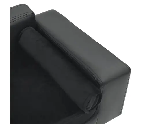 Suņu Dīvāns, Tumši Pelēks, 81X43X31 Cm, Plīšs, Mākslīgā Āda Vidaxl