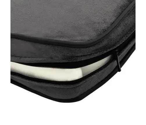 Suņu Dīvāns, Tumši Pelēks, 81X43X31 Cm, Plīšs, Mākslīgā Āda Vidaxl