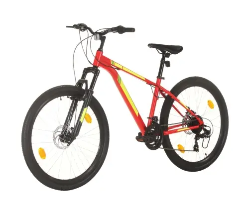 Kalnų Dviratis, Raudonas, 21 Greitis, 27,5 Colių Ratai