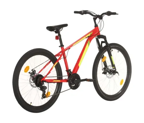 Kalnų Dviratis, Raudonas, 21 Greitis, 27,5 Colių Ratai