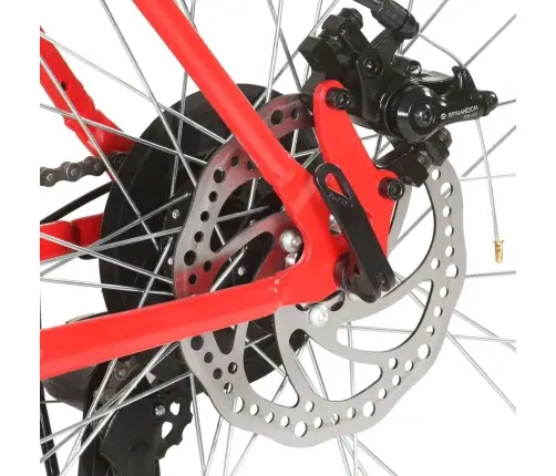 Mägiratas 21 Käiguga 27,5'' Ratas 42 Cm Raam, Punane