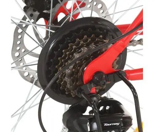 Mägiratas 21 Käiguga 27,5'' Ratas 42 Cm Raam, Punane