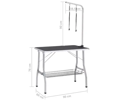 Reguleeritav Koera Pügamise Laud 2 Aasa Ja Korviga