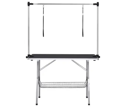 Reguliuojamas Šunų Priežiūros Stalas Su 2 Kilpomis Ir Krepšiu