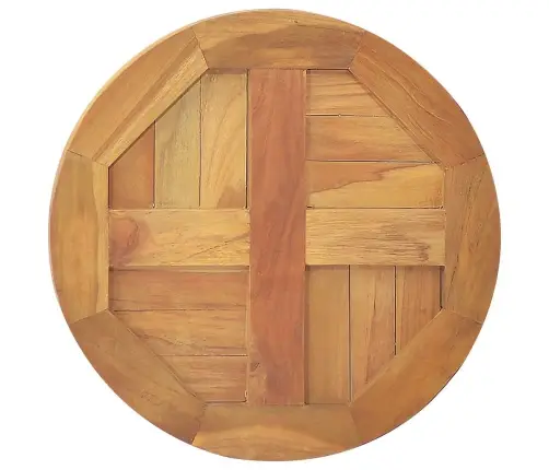 Galda Virsma, 2,5 Cm, 40 Cm, Apaļa, Masīvs Tīkkoks Vidaxl