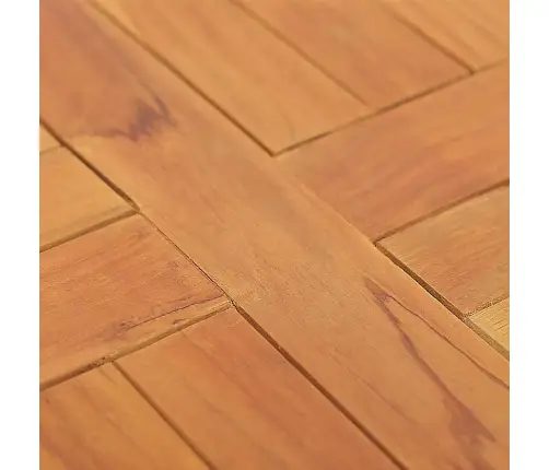 Galda Virsma, 2,5 Cm, 40 Cm, Apaļa, Masīvs Tīkkoks Vidaxl