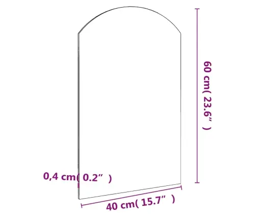Spogulis, 60X40 Cm, Stikls Vidaxl