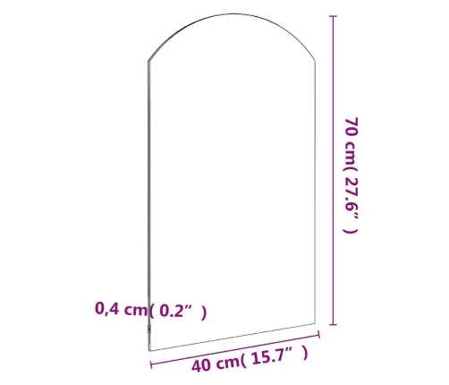 Spogulis, 70X40 Cm, Stikls Vidaxl