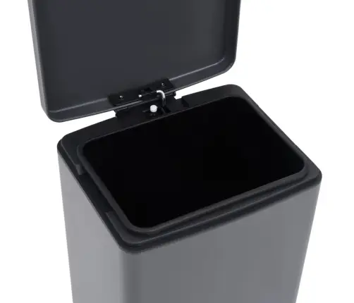 Šiukšliadėžė Su Pedalu, Pilka, Nerūdijantis Plienas, 30L