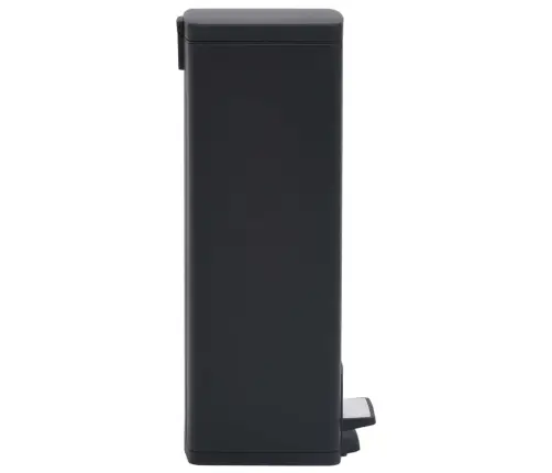 Šiukšliadėžė Su Pedalu, Juoda, Nerūdijantis Plienas, 30L