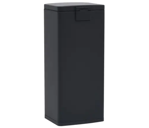Šiukšliadėžė Su Pedalu, Juoda, Nerūdijantis Plienas, 30L