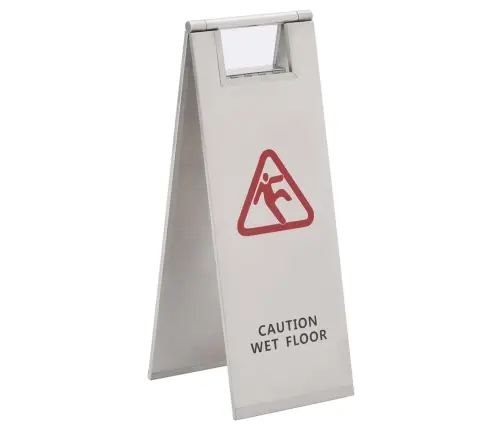 Kokkupandav Hoiatustahvel Märjale Põrandale, Roostevaba Teras