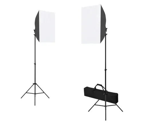 Fotostudijas Komplekts – Gaismas Izkliedētāji, Foni, Reflektori Vidaxl