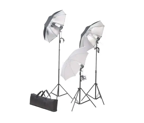 Fotostuudiokomplekt Lambid, Vihmavari, Taustapilt Ja Reflektor