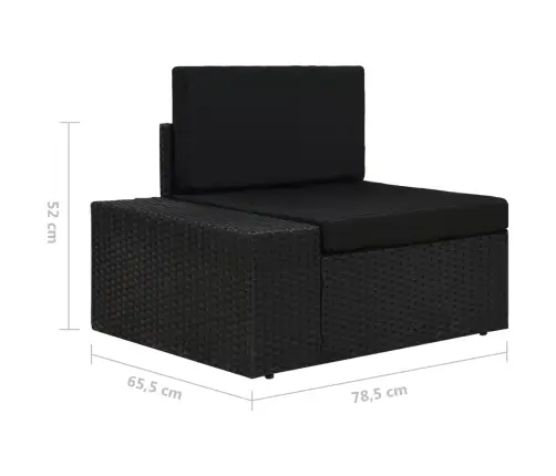 5-Daļīgs Dārza Mēbeļu Komplekts Ar Matračiem, Pe Rotangpalma Vidaxl