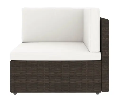 4-Daļīgs Dārza Atpūtas Mēbeļu Komplekts, Brūna Pe Rotangpalma Vidaxl