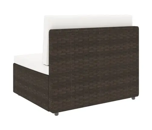 4-Daļīgs Dārza Atpūtas Mēbeļu Komplekts, Brūna Pe Rotangpalma Vidaxl