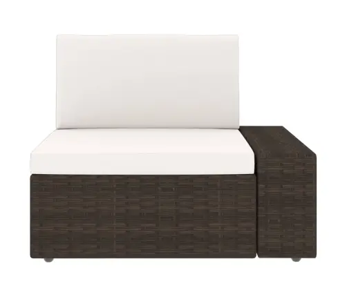 4-Daļīgs Dārza Atpūtas Mēbeļu Komplekts, Brūna Pe Rotangpalma Vidaxl