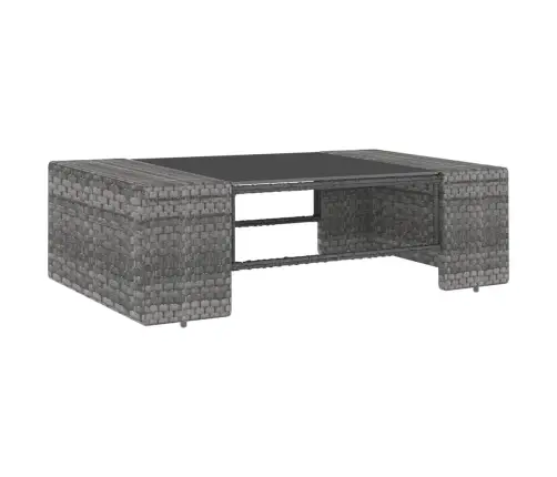 8-Daļīgs Dārza Atpūtas Mēbeļu Komplekts, Pelēka Pe Rotangpalma Vidaxl