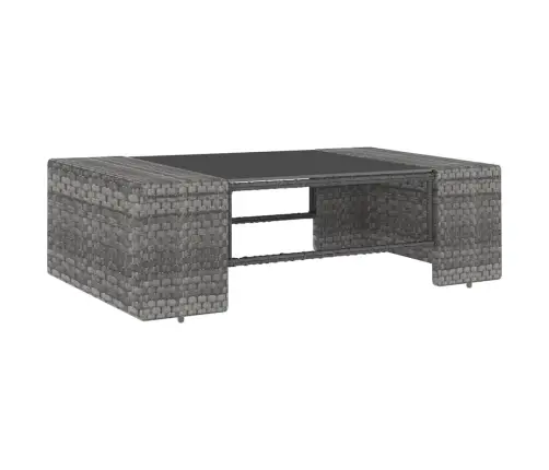 14-Daļīgs Dārza Atpūtas Mēbeļu Komplekts, Pelēka Pe Rotangpalma Vidaxl