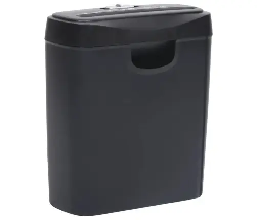 Popieriaus Smulkintuvas, Juodas, 6 Lakštai, Pjaustymas Juostom