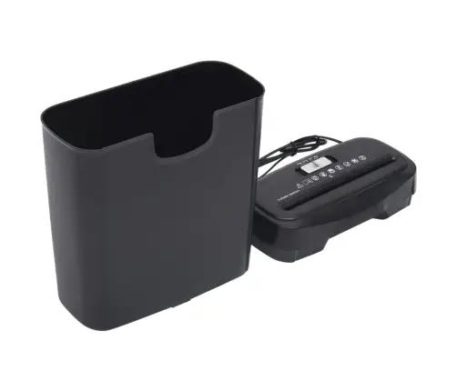 Popieriaus Smulkintuvas, Juodas, 6 Lakštai, Pjaustymas Juostom