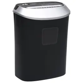 Papīra Smalcinātājs, 10 Loksnēm, Šķērsgriezumā, Melns Vidaxl