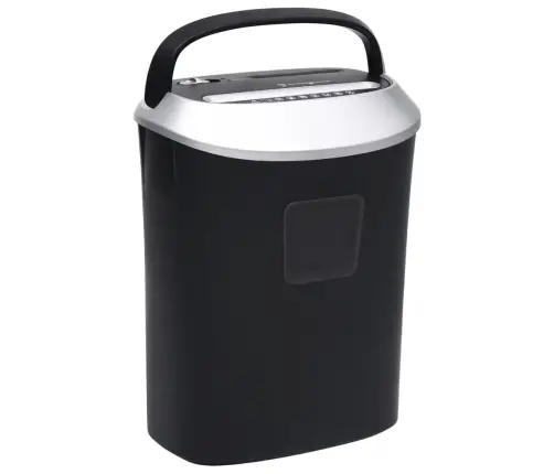 Papīra Smalcinātājs, 10 Loksnēm, Šķērsgriezumā, Melns Vidaxl