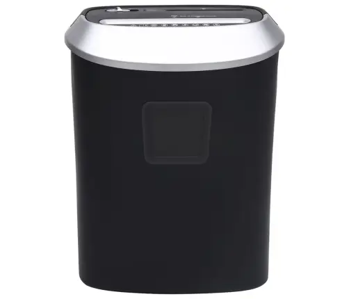 Papīra Smalcinātājs, 10 Loksnēm, Šķērsgriezumā, Melns Vidaxl