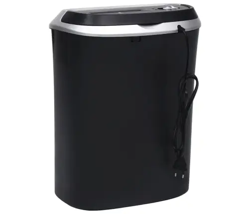 Papīra Smalcinātājs, 10 Loksnēm, Šķērsgriezumā, Melns Vidaxl