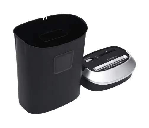 Papīra Smalcinātājs, 10 Loksnēm, Šķērsgriezumā, Melns Vidaxl