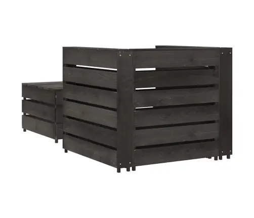 2-Daļīgs Dārza Palešu Mēbeļu Komplekts, Impregnēts Priedes Koks Vidaxl