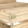 Vidējais Dārza Palešu Dīvāns, Impregnēts Priedes Koks Vidaxl