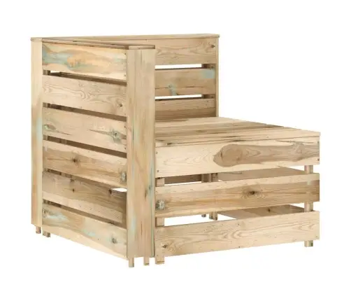 Dārza Palešu Stūra Dīvāns, Impregnēts Priedes Koks Vidaxl