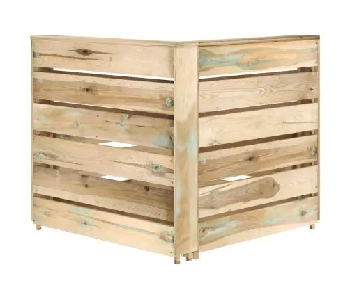 Dārza Palešu Stūra Dīvāns, Impregnēts Priedes Koks Vidaxl