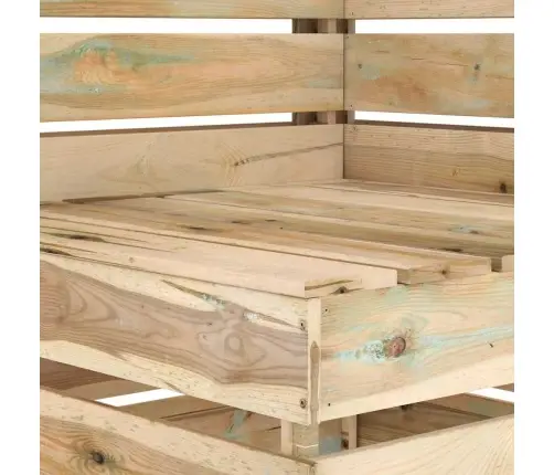 Dārza Palešu Stūra Dīvāns, Impregnēts Priedes Koks Vidaxl