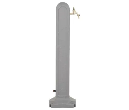 Dārza Kolonna Ar Jaucējkrānu, Gaiši Pelēka, Akmens Izskats Vidaxl