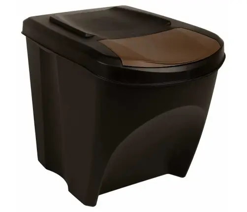 Virnastatavad Prügikastid, 4 Tk, Antratsiithall, 100 L