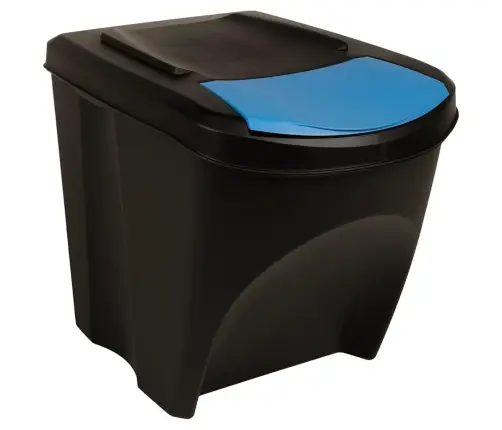 Virnastatavad Prügikastid, 4 Tk, Antratsiithall, 100 L