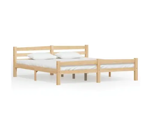 Gultas Rāmis, Priedes Masīvkoks, 180X200 Cm Vidaxl