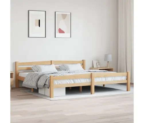 Voodiraam, Tugevast Männipuidust, 200 X 200 Cm