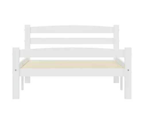 Lovos Rėmas, Baltos Spalvos, 90X200cm Pušies Medienos Masyvas