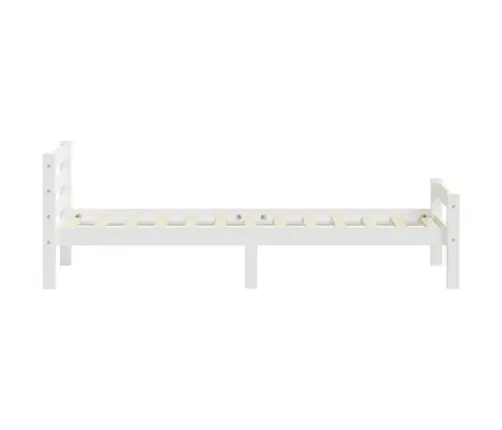 Lovos Rėmas, Baltos Spalvos, 90X200cm Pušies Medienos Masyvas
