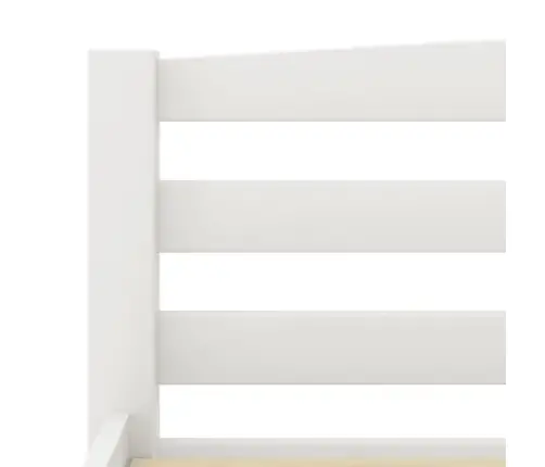 Gulta Bez Matrača, Balts, 140X200 Cm, Priedes Masīvkoks Vidaxl